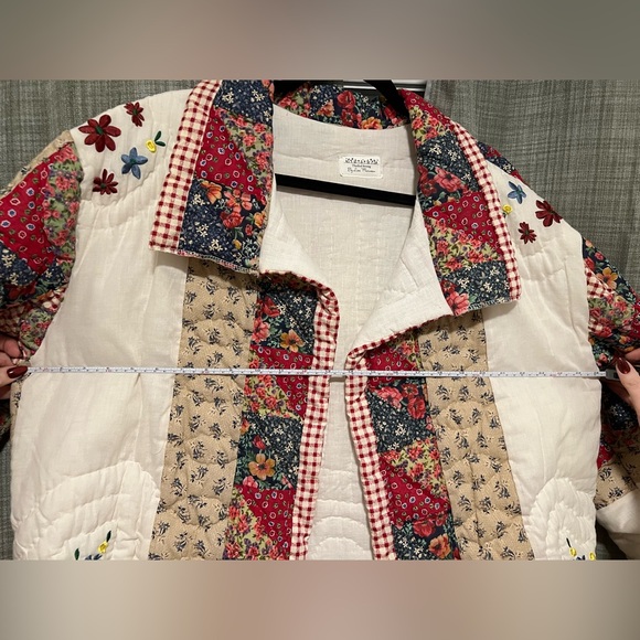 Handmade Multicolor Patchwork Puffer Jacket - Picture 5 of 6